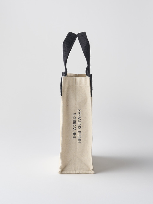 【日本限定】JOHN SMEDLEY×re-wrap オーガニックコットンキャンバスバッグ｜SMALL 詳細画像 NATURAL 4